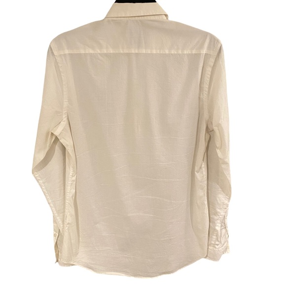 ZARA White Zip-Up. Size S. Slim Fit - Picture 2 of 5